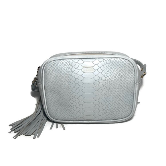 Gigi New York Madison Python Embossed Leather Crossbody Bag - Picture 2 of 5